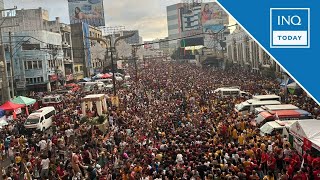 Quiapo Church records over 6 million devotees at Nazarene feast  INQToday [upl. by Eidac]