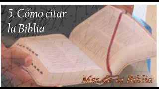 Cómo citar la Biblia [upl. by Meid639]