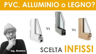 Infissi in PVC alluminio a legno quale scegliere Qual è la migliore finestra o portafinestra [upl. by Rehptsirhc]