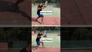 Forehand Stances Open vs Neutral vs Closed 🎾 shorts [upl. by Jorgenson720]