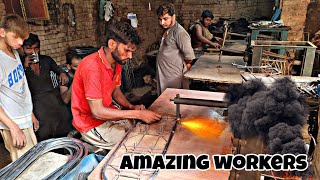 Amazing workers skills Manufacturing processes of Square Steel pipe Mass Production proces [upl. by Yared]