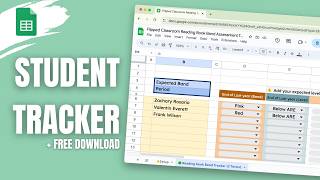 Create a student tracker in Google Sheets [upl. by Gitt]