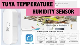 ✅Tuya WiFi Temperature Humidity Sensor SmartLife Remote Monitor Smart Home Alexa Google Assistant [upl. by Atonsah259]