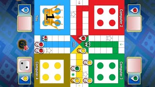 Ludo Game in 4 Players  Ludo King Game in 4 Players  Ludo Gameplay  Ludo Khela ludogame [upl. by Aisatna]