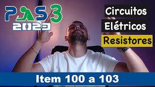 Resolução do PAS 3 UnB 2023  Circuitos elétricos  associação de resistores lâmpadas [upl. by Tenaj751]