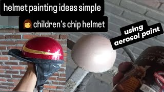 HELMET PAINTING IDEAS SIMPLE USING AEROSOL PAINT [upl. by Artus899]