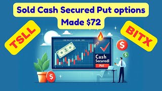 20241002 Sold TSLL Cash Secured Put options collected 72 premium [upl. by Ambler100]