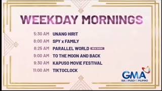 GMA Schedule Weekday Mornings July 11 2024 [upl. by Mariandi]