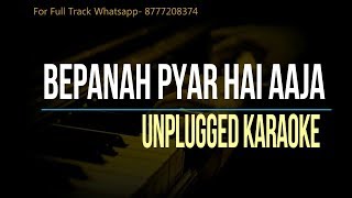 Bepanah Pyar Hai Aaja  Shreya Ghoshal  Unplugged Karaoke [upl. by Nuahsad]