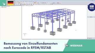 Webinar Bemessung von Einzelfundamenten nach Eurocode in RFEMRSTAB [upl. by Ysle]