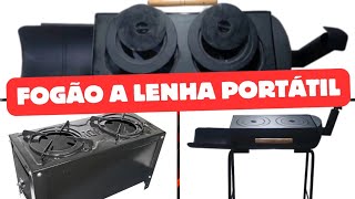 FOGÃO a LENHA PORTÁTIL COMPACTO EFICIENTE e IDEAL Para COZINHAR ao Ar LIVRE [upl. by Pennebaker56]