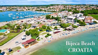 Bijeca Beach Croatia  drone view 4K [upl. by Luce802]