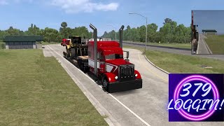 Peterbilt 379 hauling loggers [upl. by Bar678]