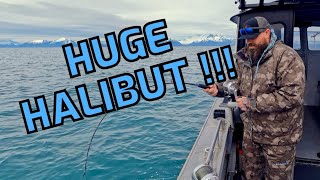 Landons BIG Alaskan Halibut bigfish alaska fishing [upl. by Dryden]