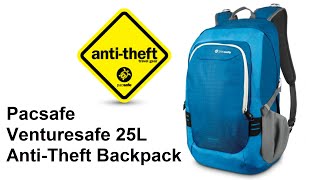 Venturesafe 25L Anti Theft Backpack Pacsafe [upl. by Nolasba]