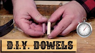 DIY Dowel Pegs Quick Tip [upl. by Nnaeerb]