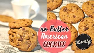 Without BUTTER AND MILK American Chocolate Chip COOKIES  Perfect and Crisp [upl. by Lrigybab]