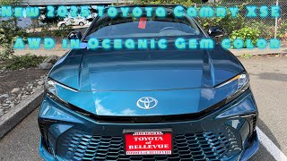 New 2025 Toyota Camry XSE AWD in Ocean Gem color with Black Roof [upl. by Ecylahs]