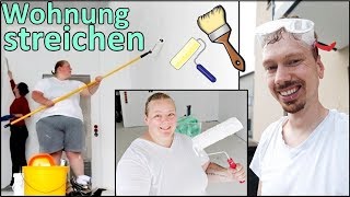 Neue Wohnung STREICHEN 👩‍🎨 Es geht voran 💪 Vlog  PrimaDina [upl. by Ahsiekan]