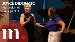 Joyce DiDonatos 2024 masterclass at Carnegie Hall Day I Michelle Mariposa [upl. by Garnett954]