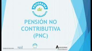 ¿Qué es la pensión no contributiva [upl. by Rodrich]