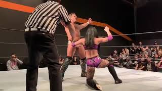 WWE 2019 Priscilla Kelly vomits on Joey Ryan during Intergender Wrestling Match [upl. by Amehsat]