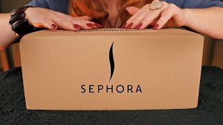 Unboxing ASMR 📦 Sephora UK Beauty Haul 📦 Whispered Card Packaging [upl. by Alissa]