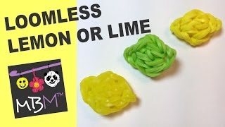 Rainbow Loom Fruit Off the Loom  Lemons and Limes Charm [upl. by Llig]