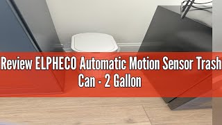 Review ELPHECO Automatic Motion Sensor Trash Can  2 Gallon Slimline for Bathroom Bedroom Kitchen [upl. by Nuris]