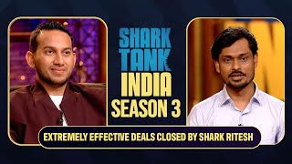 Pitcher को Appreciate करके Shark Ritesh ने की Deal पक्की  Shark Tank India S3  Compilation [upl. by Aynos]