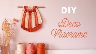 Tuto Déco Murale Macramé demicercle multicolore [upl. by Amiaj]