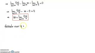 Schuine asymptoot formules van Cauchy [upl. by Teddi]