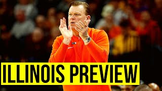 Illinois Basketball Podcast Preview [upl. by Ecertal]