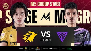 ID M5 Group Stage Hari 4  ONIC VS TRIPLE ESPORTS  GAME 1 [upl. by Nerot]