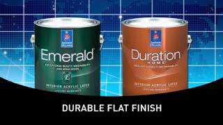 Emerald® Interior amp Duration Home Cleanable Flat  SherwinWilliams [upl. by Natehc946]