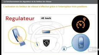 Fonctionnement régulateur limiteur de vitesse Automobile  voiture [upl. by Edgardo625]