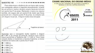 Questão do Enem 2011  Razões Trigonométricas no Triângulo Retângulo  Seno Cosseno e Tangente [upl. by Merow]