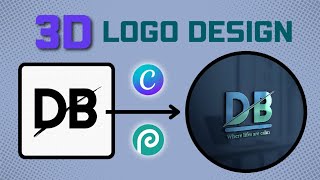 How to make 3D Logo Design in Canva  3d Logo Maker Free [upl. by Maletta]