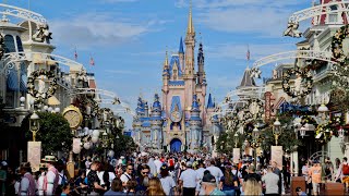 Magic Kingdom Thanksgiving 2022 Crowd Levels in 4K  Walt Disney World Orlando Florida November 2022 [upl. by Wallace]