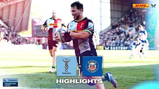 Premiership Highlights A tale of two halves as Harlequins overcome strong Bath side at sunny Stoop [upl. by Ikaz720]