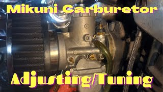 MIKUNI CARBURETOR ADJUSTING AND TUNING [upl. by Arted]