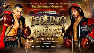 Teofimo Lopez vs Jamaine Ortiz  OFFICIAL TRAILER  THE SHOWMAN RETURNS [upl. by Richardo]