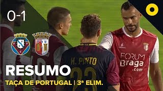 Felgueiras 01 Sp Braga  Resumo  SPORT TV [upl. by Breh]