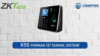 ZKTeco K50 Bataryalı Parmak İzi Okuyucu  Personel Takip Sistemi [upl. by Leirad]