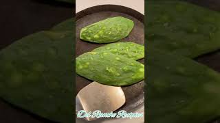 How to Roast Cactus Pads Nopales Asados minirecipes shortrecipes shorts [upl. by Ayita635]