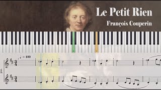 Le Petit Rien  François Couperin  Piano Sheet Music [upl. by Alyos]