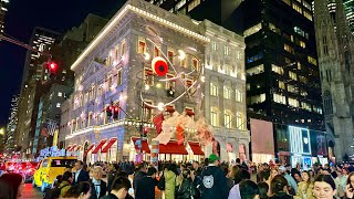 Cartier 5th Avenue Magical Christmas Light Show 🎄Radio City Music Hall Spectacular [upl. by Oicnoel]