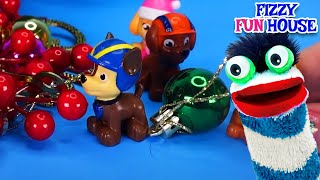 Fizzy Plays with Paw Patrol at Christmas  Fun Video for Toddlers [upl. by Ekard190]