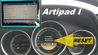 Mercedes ASSYST PLUS service reset using the Artipad l [upl. by Oihsoy]