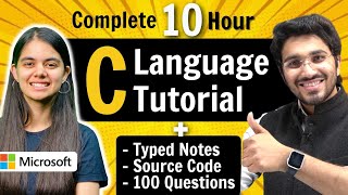 C Language Tutorial for Beginners with Notes amp Practice Questions [upl. by Skantze]